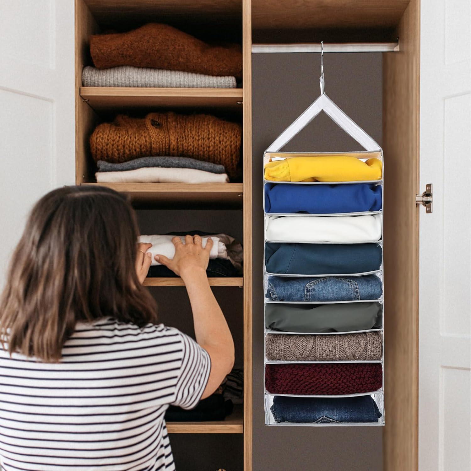 Organizador de Closet Colgante Surblue 6 Niveles Gris