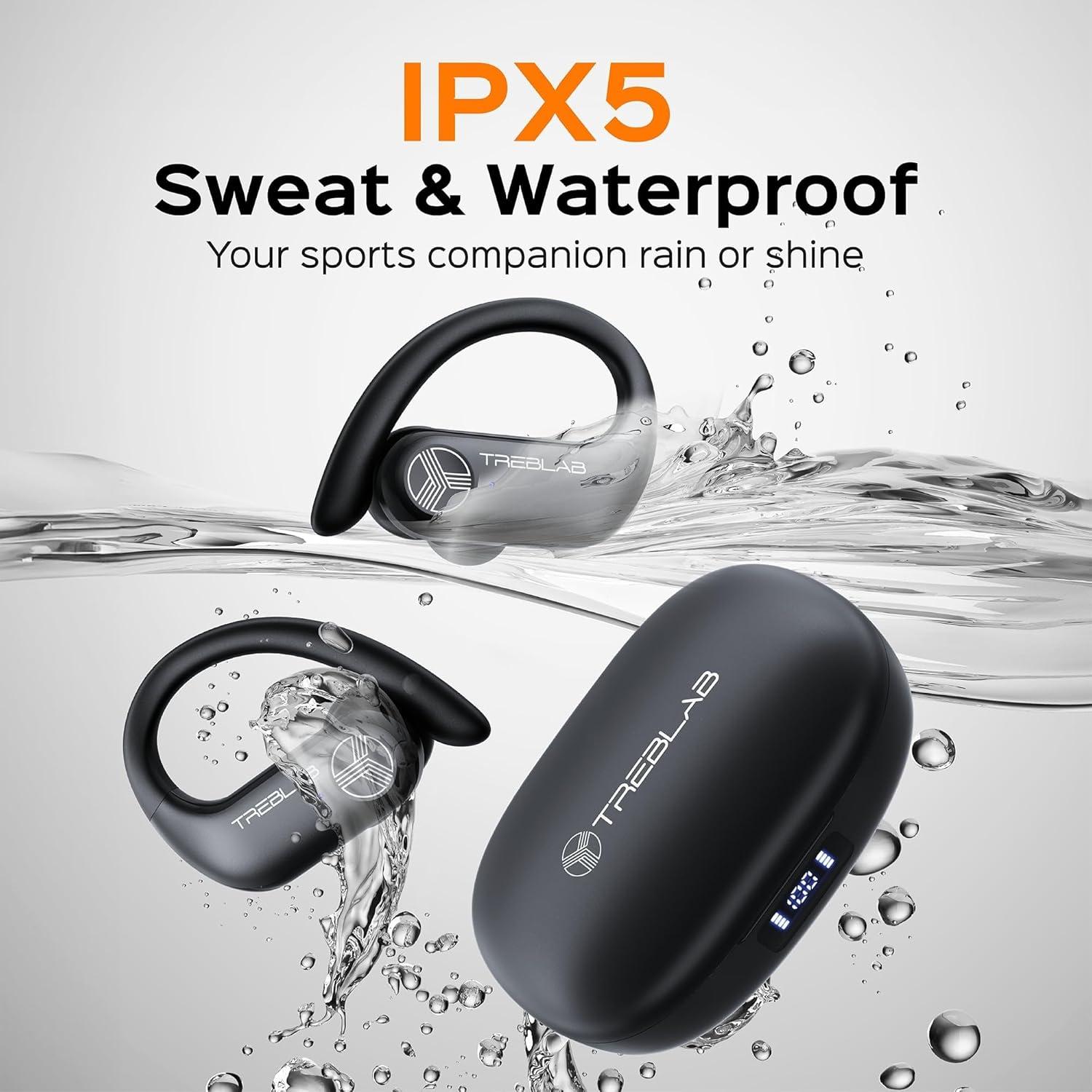 TREBLAB X3 Pro - Auriculares Bluetooth 5.3, 145H, IPX5
