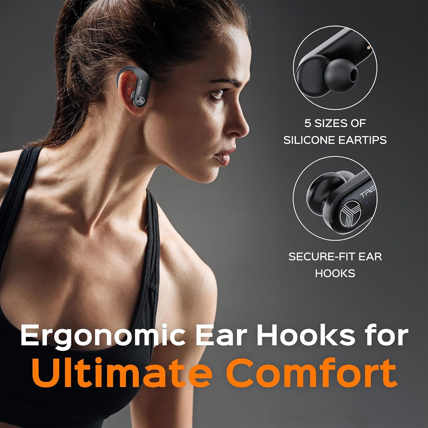 TREBLAB X3 Pro - Auriculares Bluetooth 5.3, 145H, IPX5