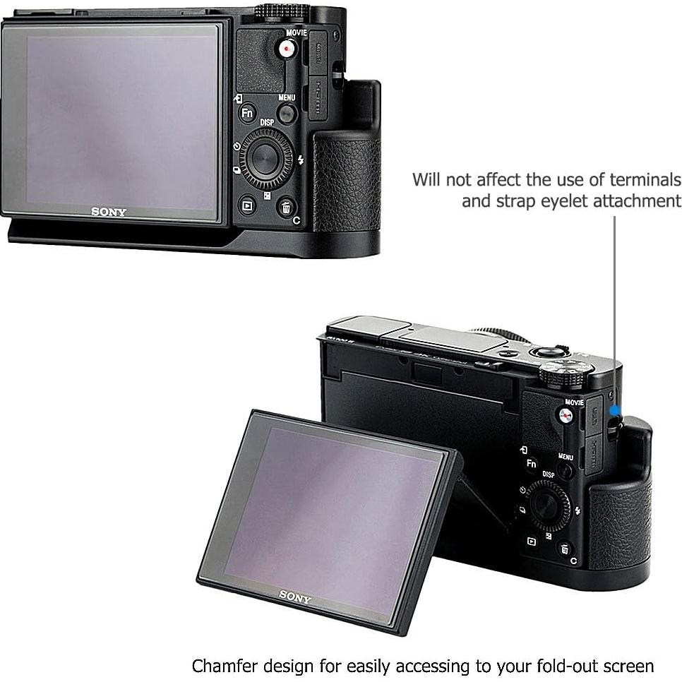 Agarre de Mano JJC para Sony RX100 M2 a M6 - Antideslizante