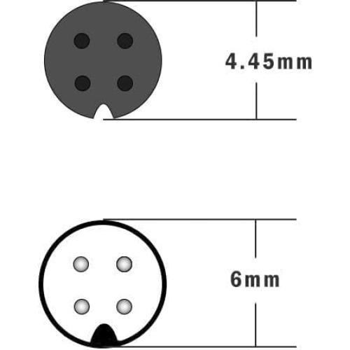Cable de Extensión 4Pin 1m YQMAJIM para Dash Cam y Cámara de Respaldo