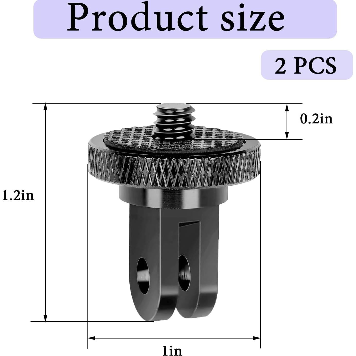 Adaptador de Montaje de Trípode LXYHUAL 1/4"-20 2 Piezas