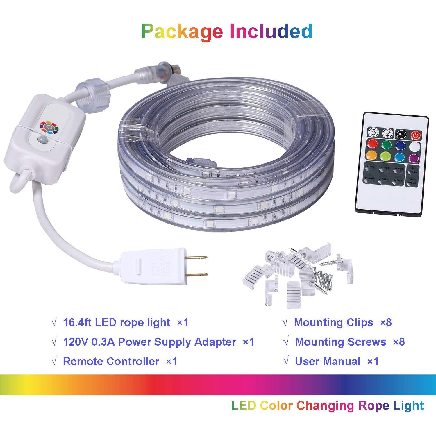 Tira de Luces LED RGB 5m T&P Designs Impermeable Conectable