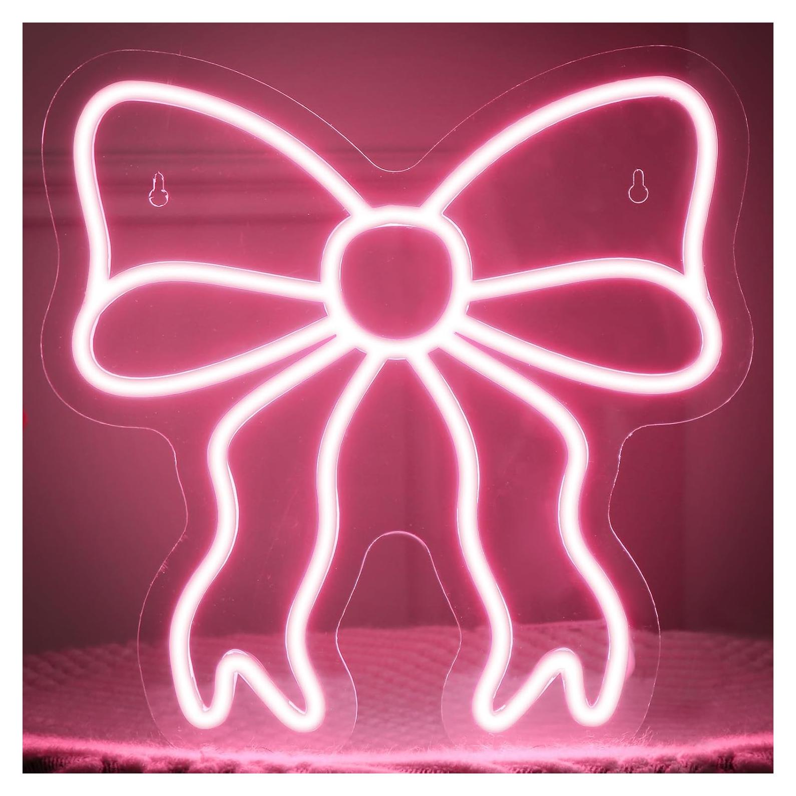 Letrero de Neón LED Rosa Retisee 30x30 cm Decoración Hogar