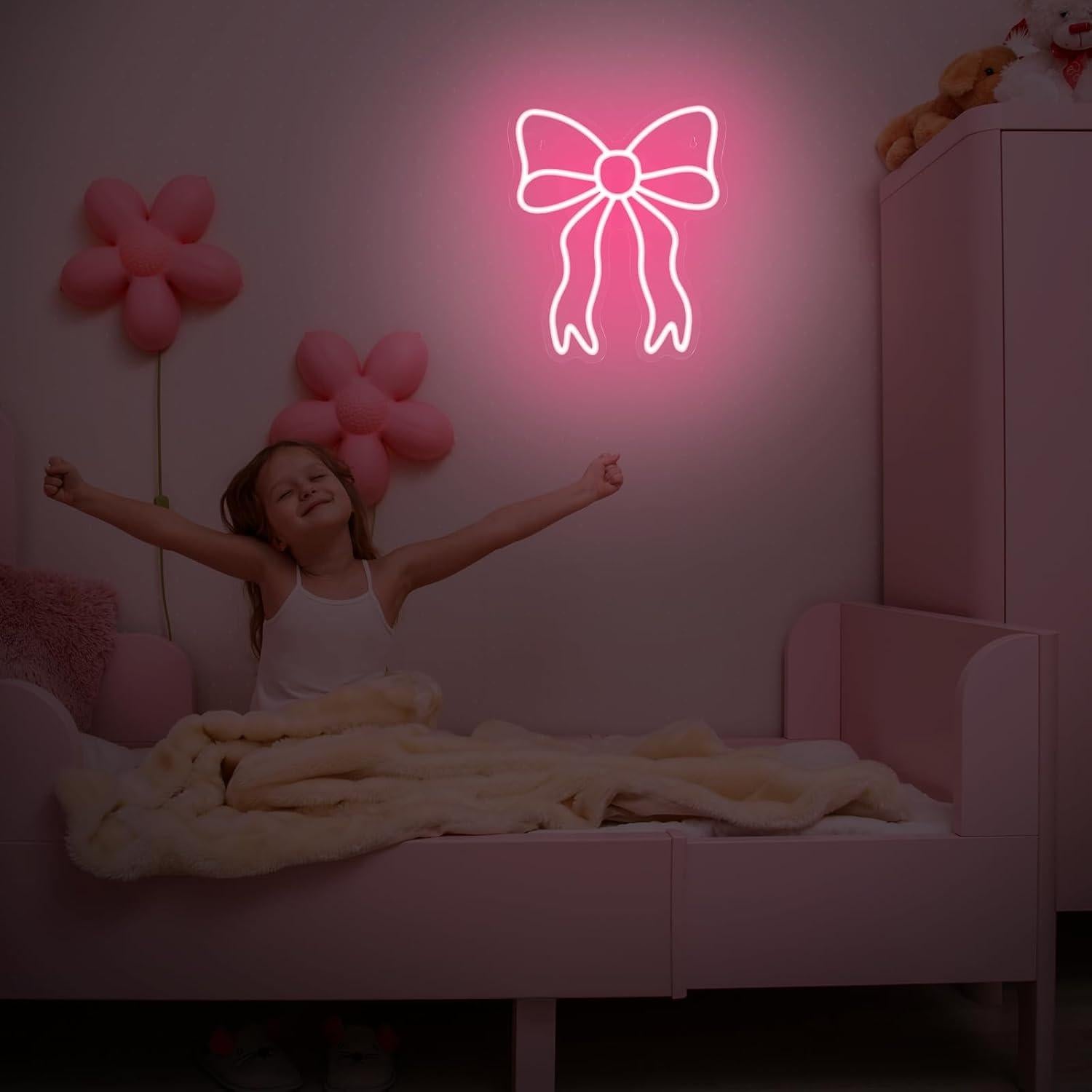 Letrero de Neón LED Rosa Retisee 30x30 cm Decoración Hogar