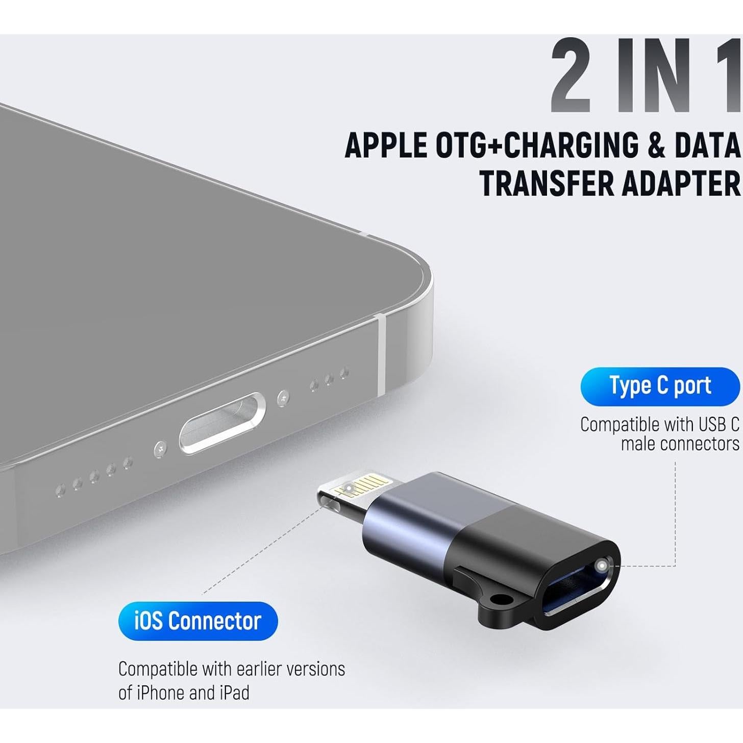 Adaptador OTG USB C a iOS NEEWER LM4 - Set 2 Piezas