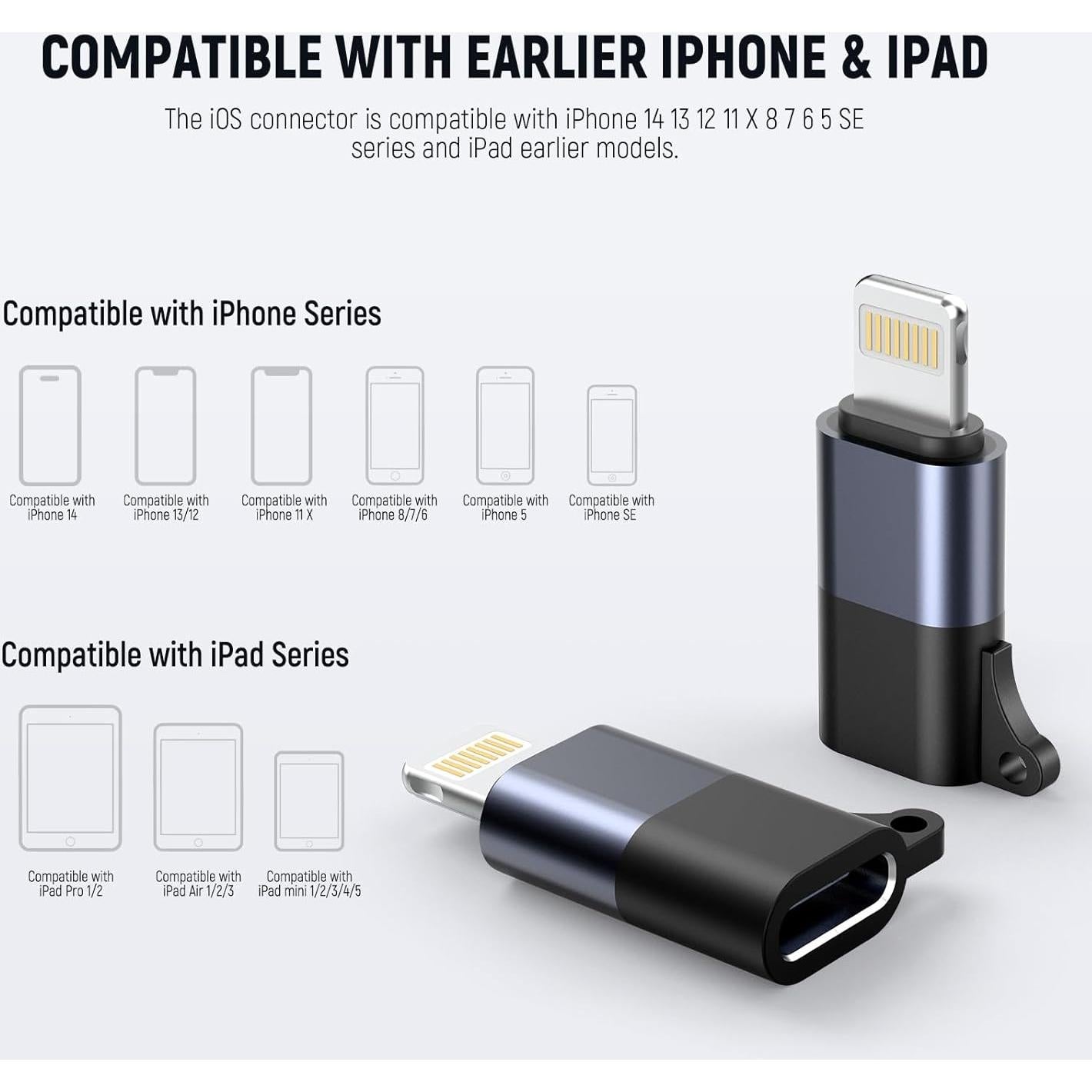 Adaptador OTG USB C a iOS NEEWER LM4 - Set 2 Piezas