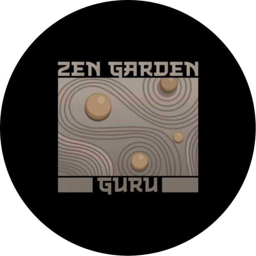 PopGrip Adhesivo Zen Guru Jardín Meditación 10.9x8.6cm