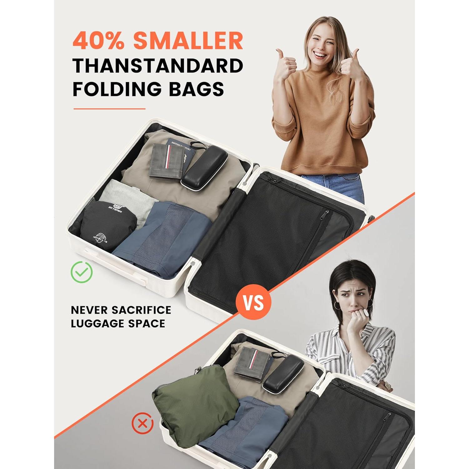 Mochila Plegable SKYSPER 15L Unisex Ligera Resistente al Agua