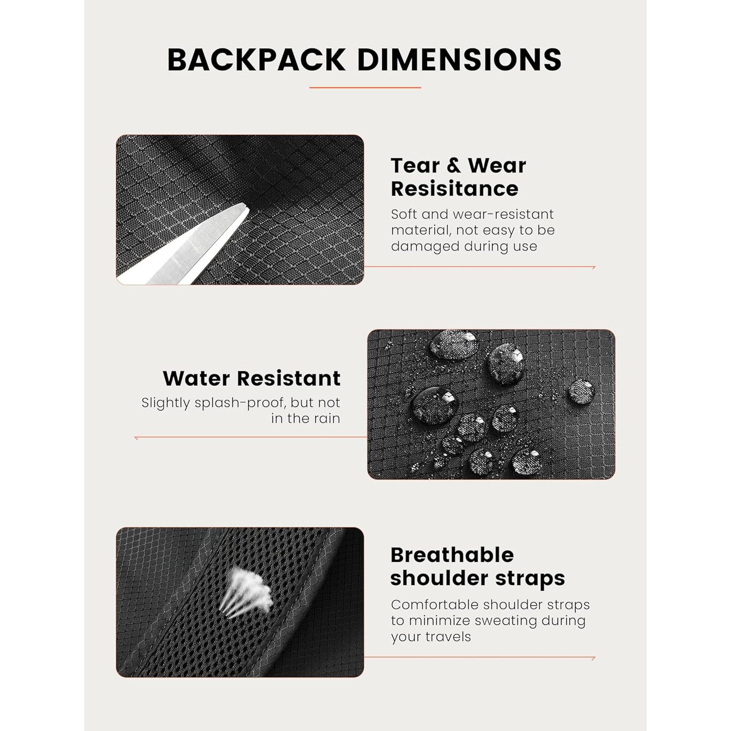 Mochila Plegable SKYSPER 15L Unisex Ligera Resistente al Agua