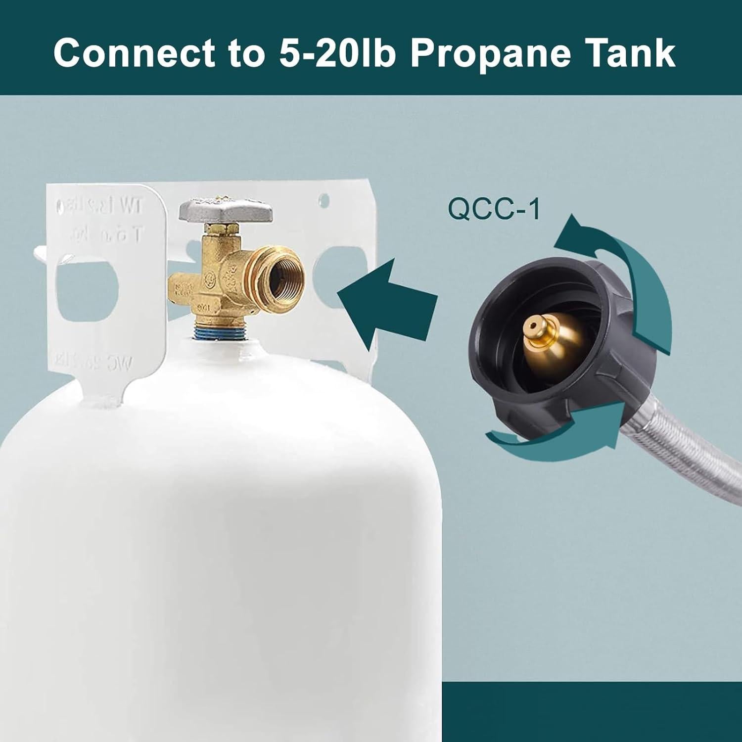 Manguera Adaptadora de Propano GASPRO 5 Pies para Griddle