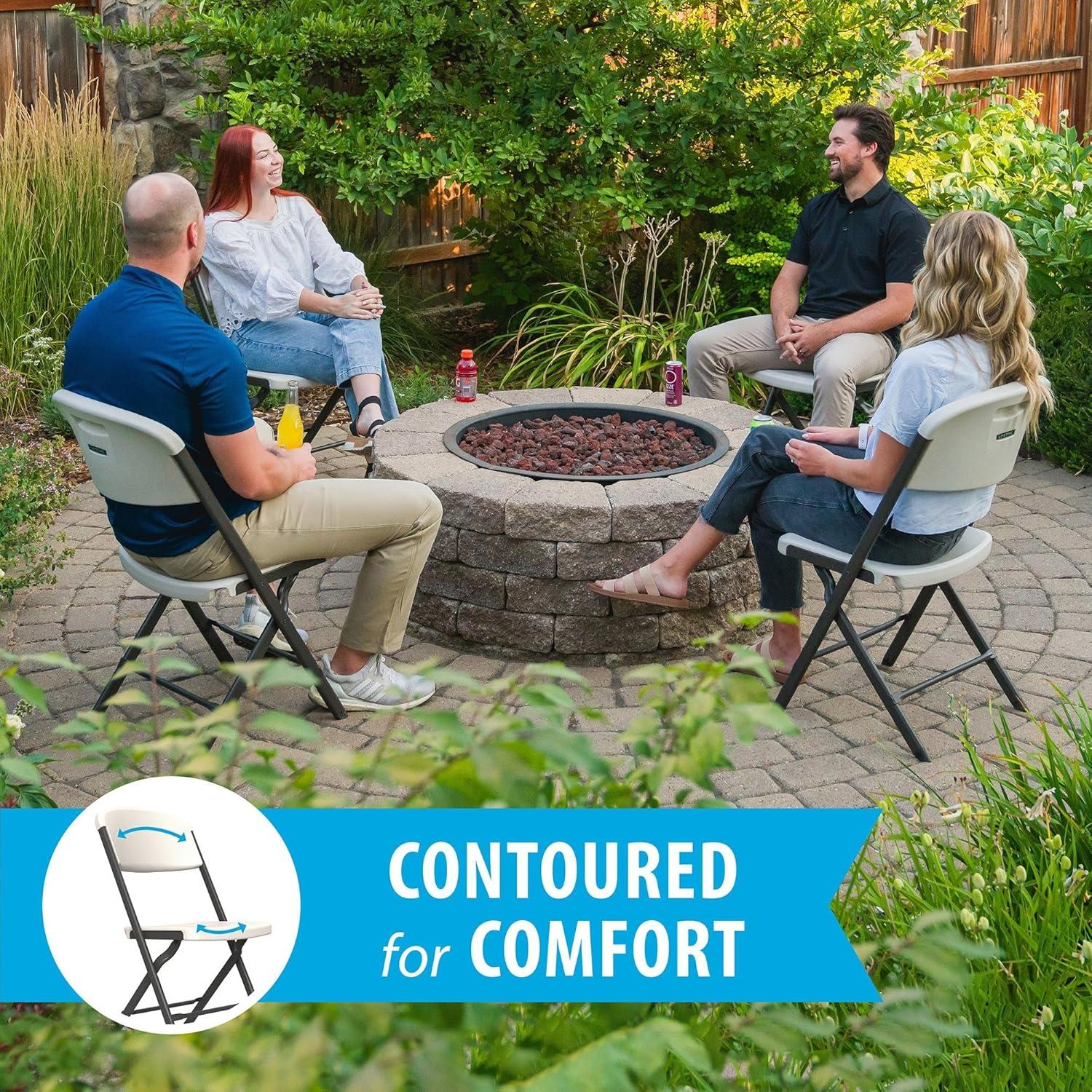 Sillas Plegables Lifetime, Alta Resistencia, Paquete de 4