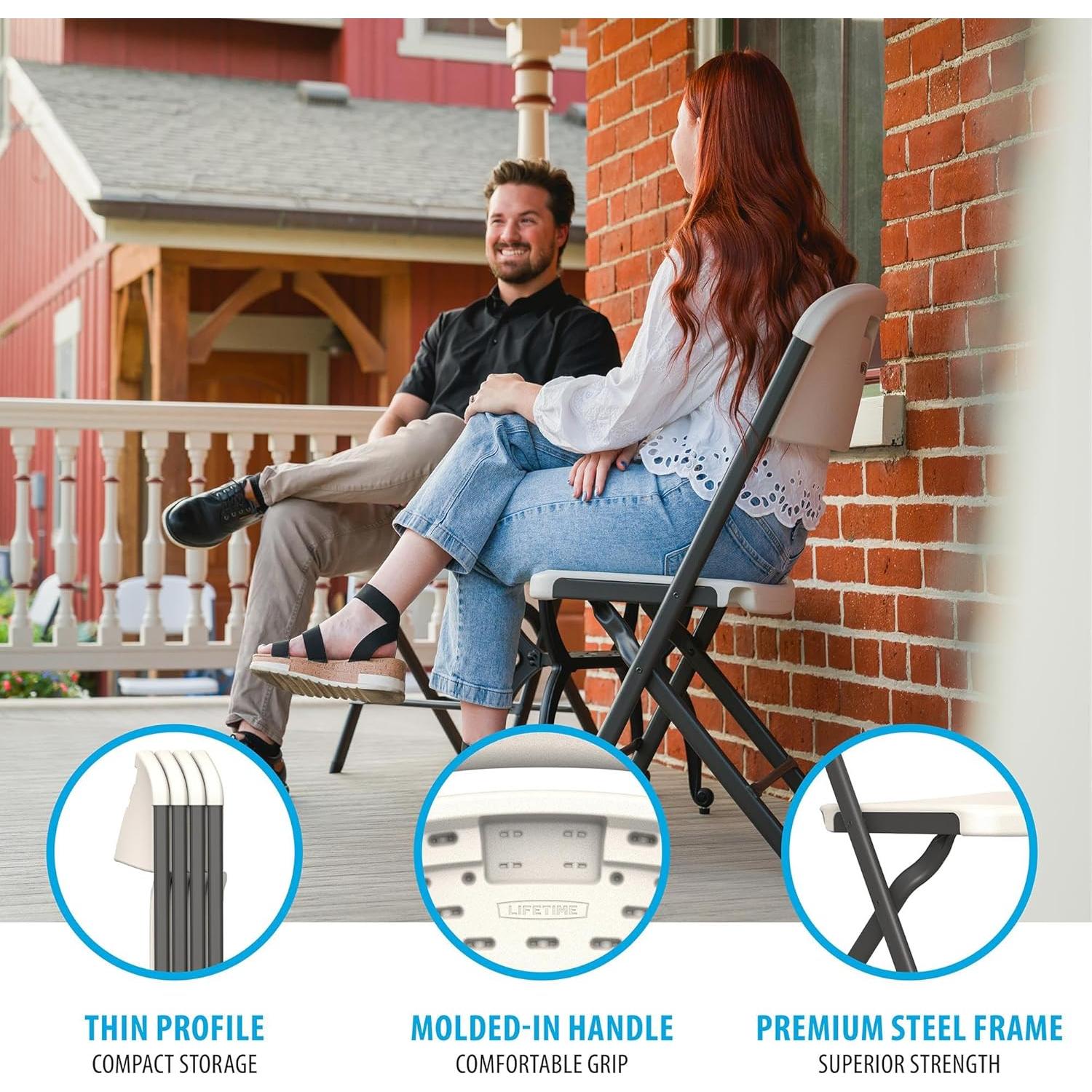 Sillas Plegables Lifetime, Alta Resistencia, Paquete de 4