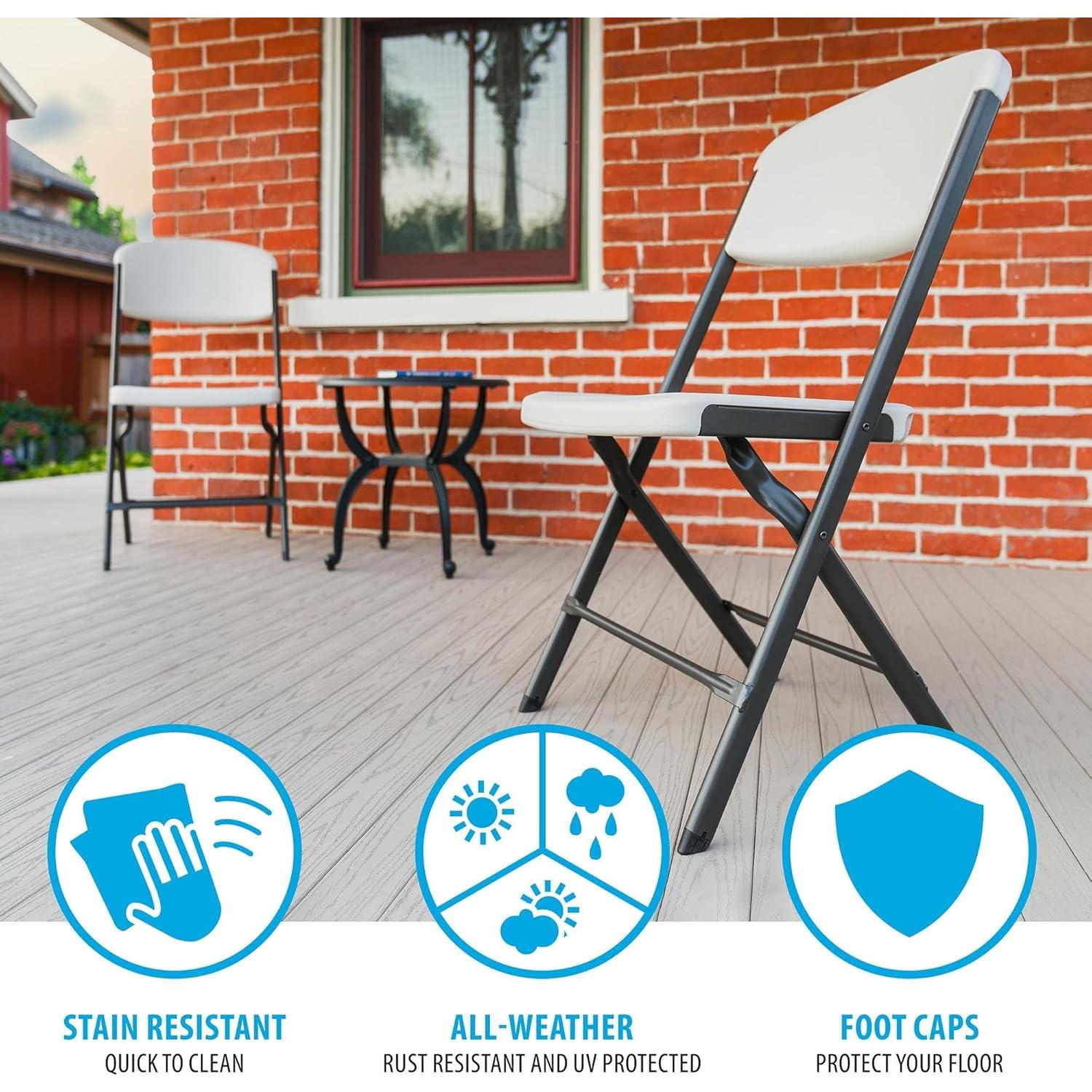 Sillas Plegables Lifetime, Alta Resistencia, Paquete de 4