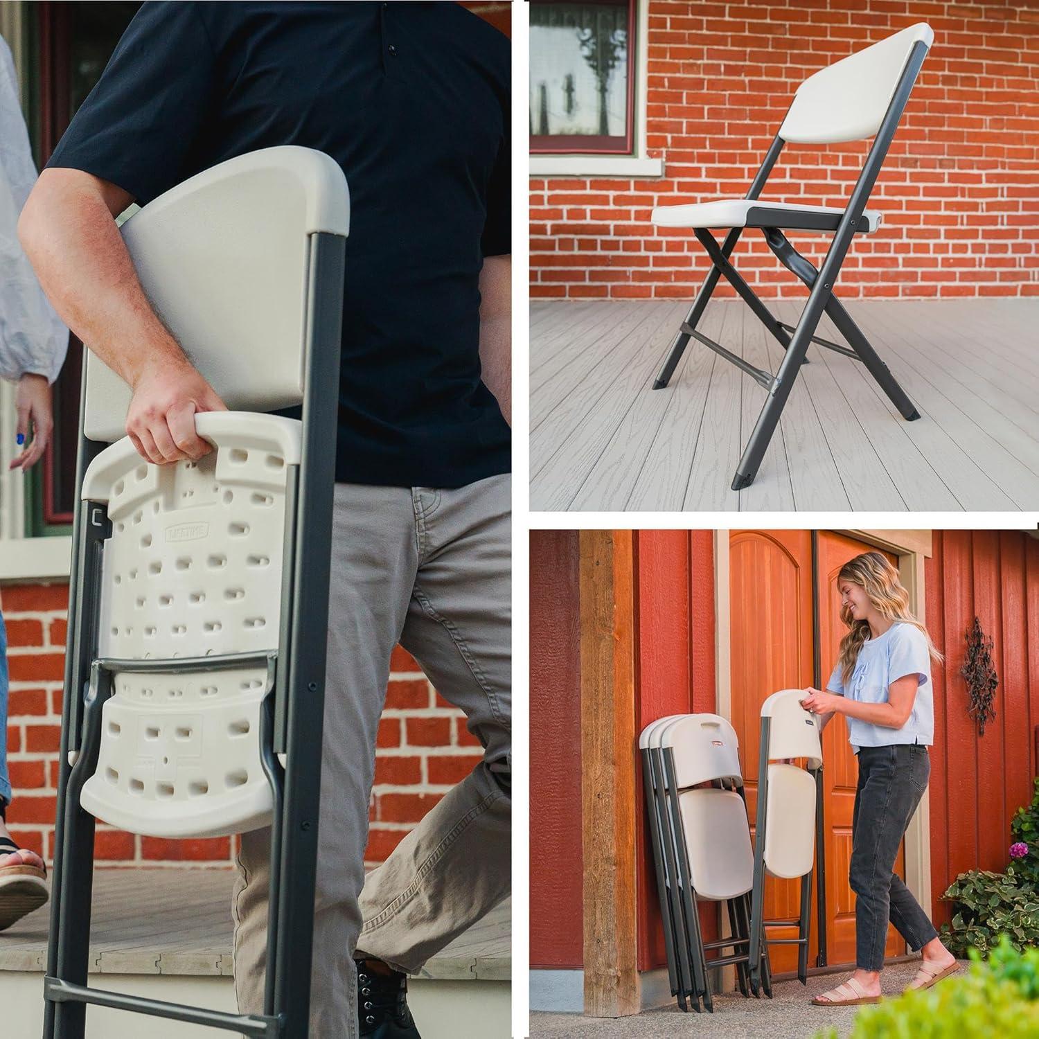 Sillas Plegables Lifetime, Alta Resistencia, Paquete de 4