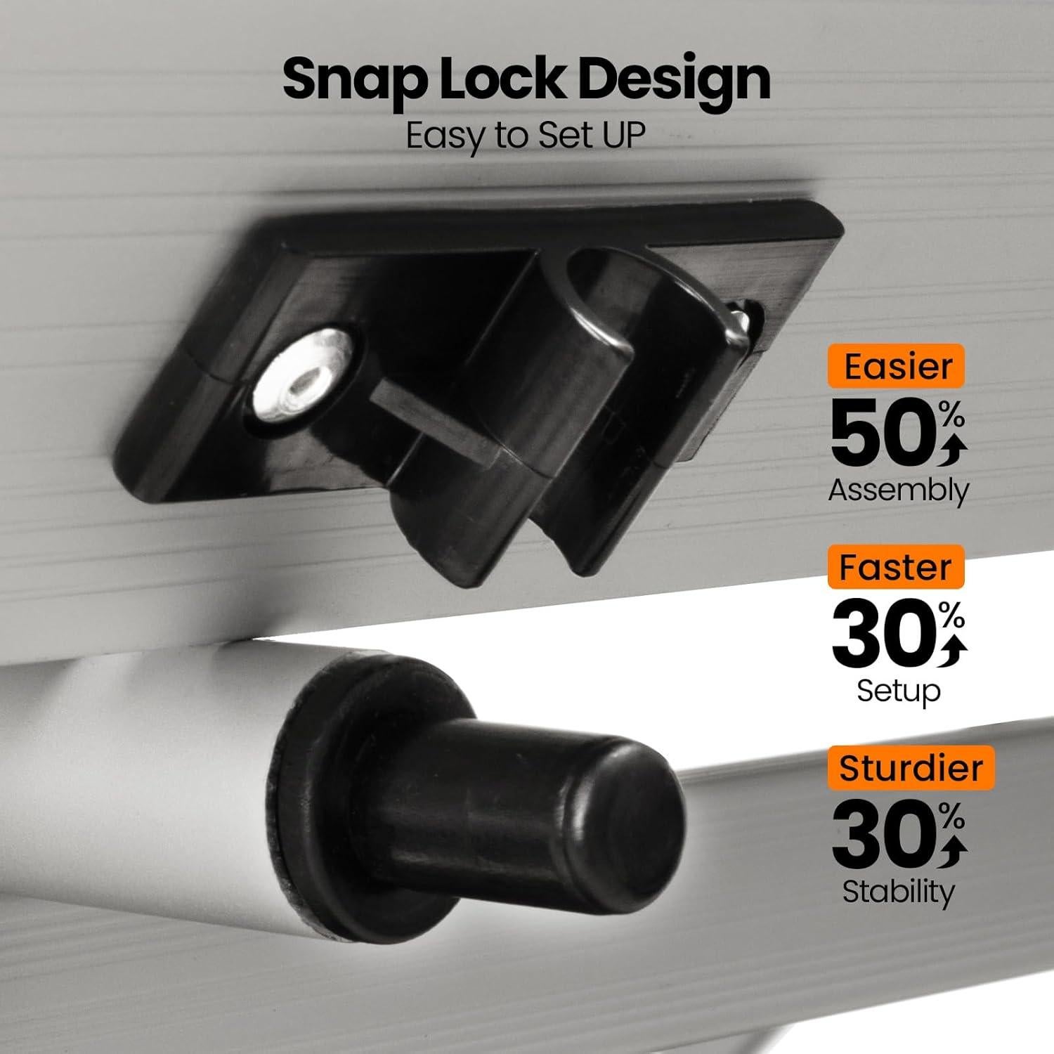 Mesa de Camping Plegable OuterSpa 70.1x70.1cm Aluminio Plata