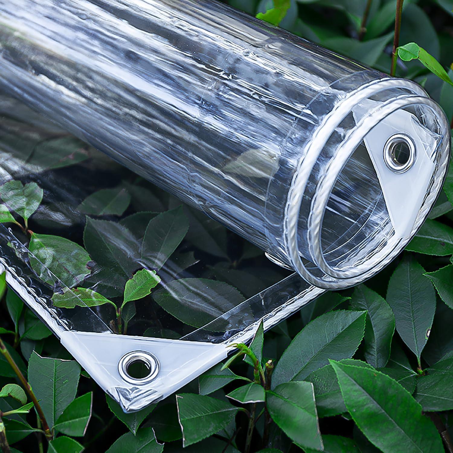 Lona Transparente 0.9x1.8m Harmkrola PVC Impermeable 16Mil