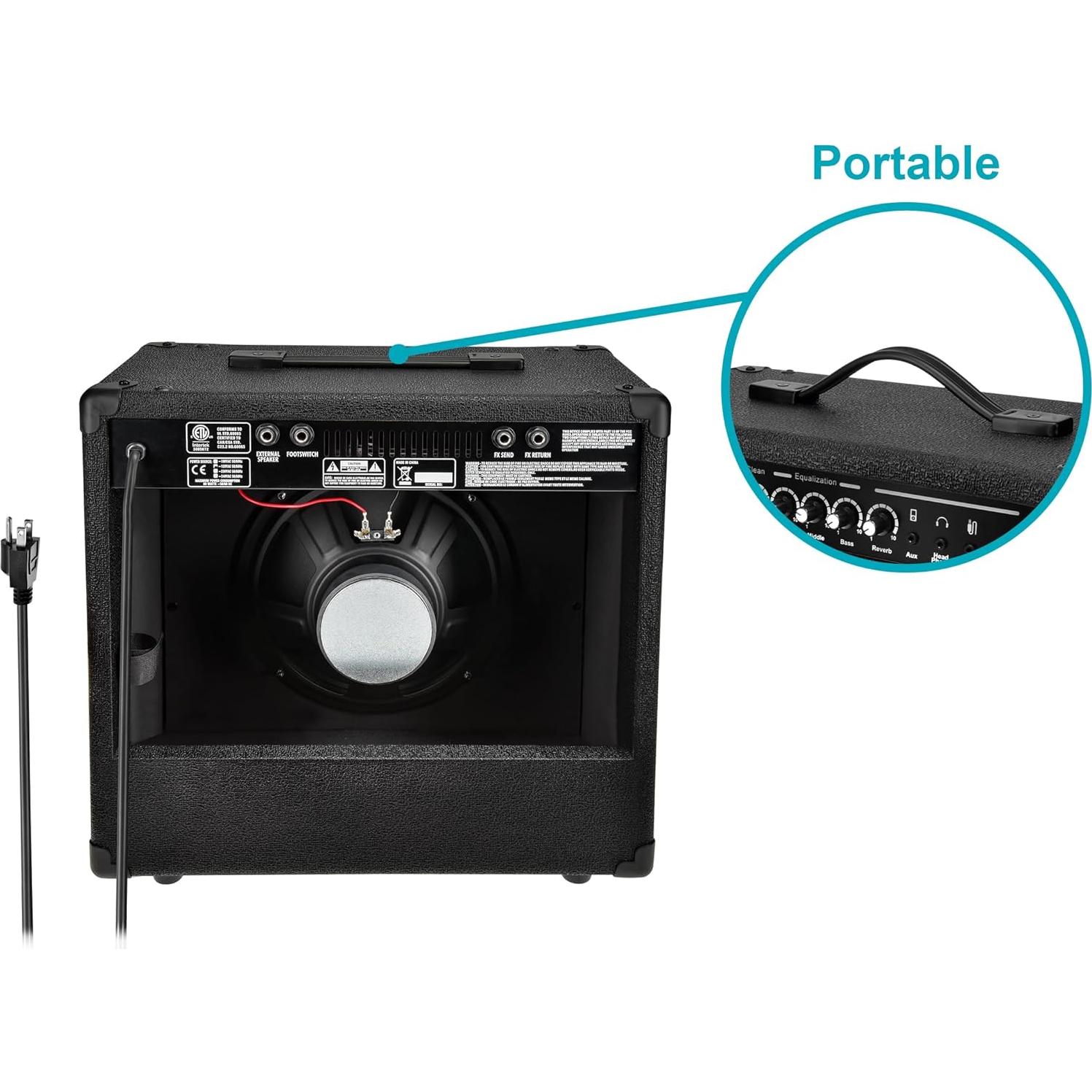 Amplificador Combo de Guitarra Monoprice 40W 1x10 Reverb