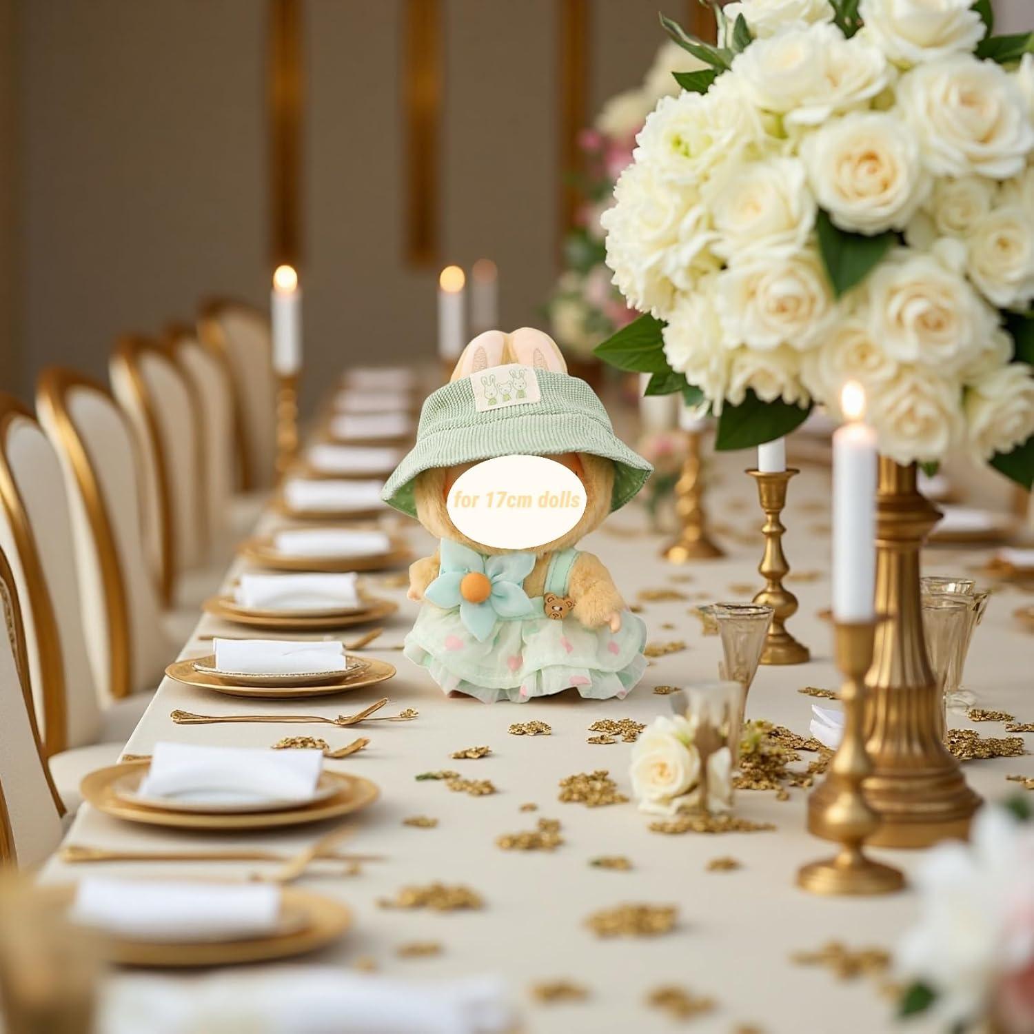 Conjunto de Ropa para Muñeca 17cm KPWIN Vestido Verde