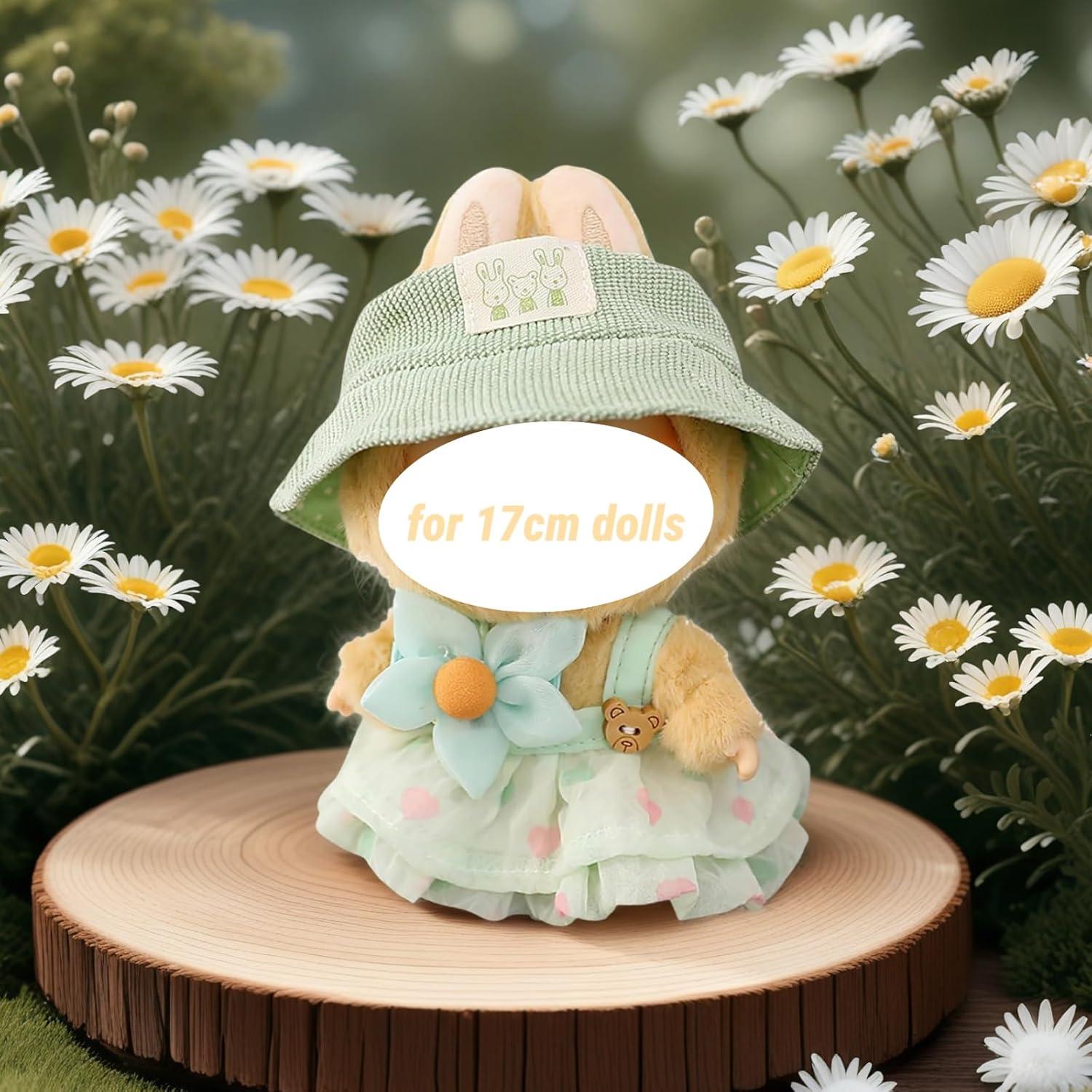 Conjunto de Ropa para Muñeca 17cm KPWIN Vestido Verde