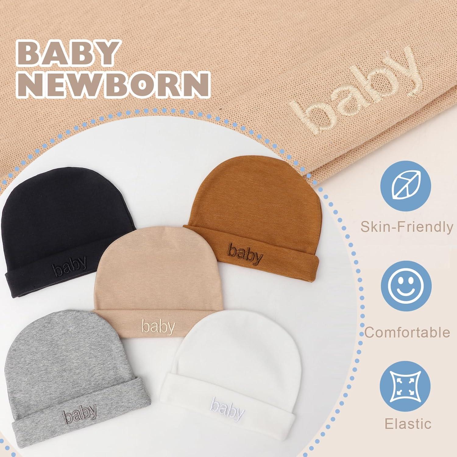 Conjunto Gorro Manoplas Calcetines Bebé BQUBO Algodón 0-6 Meses