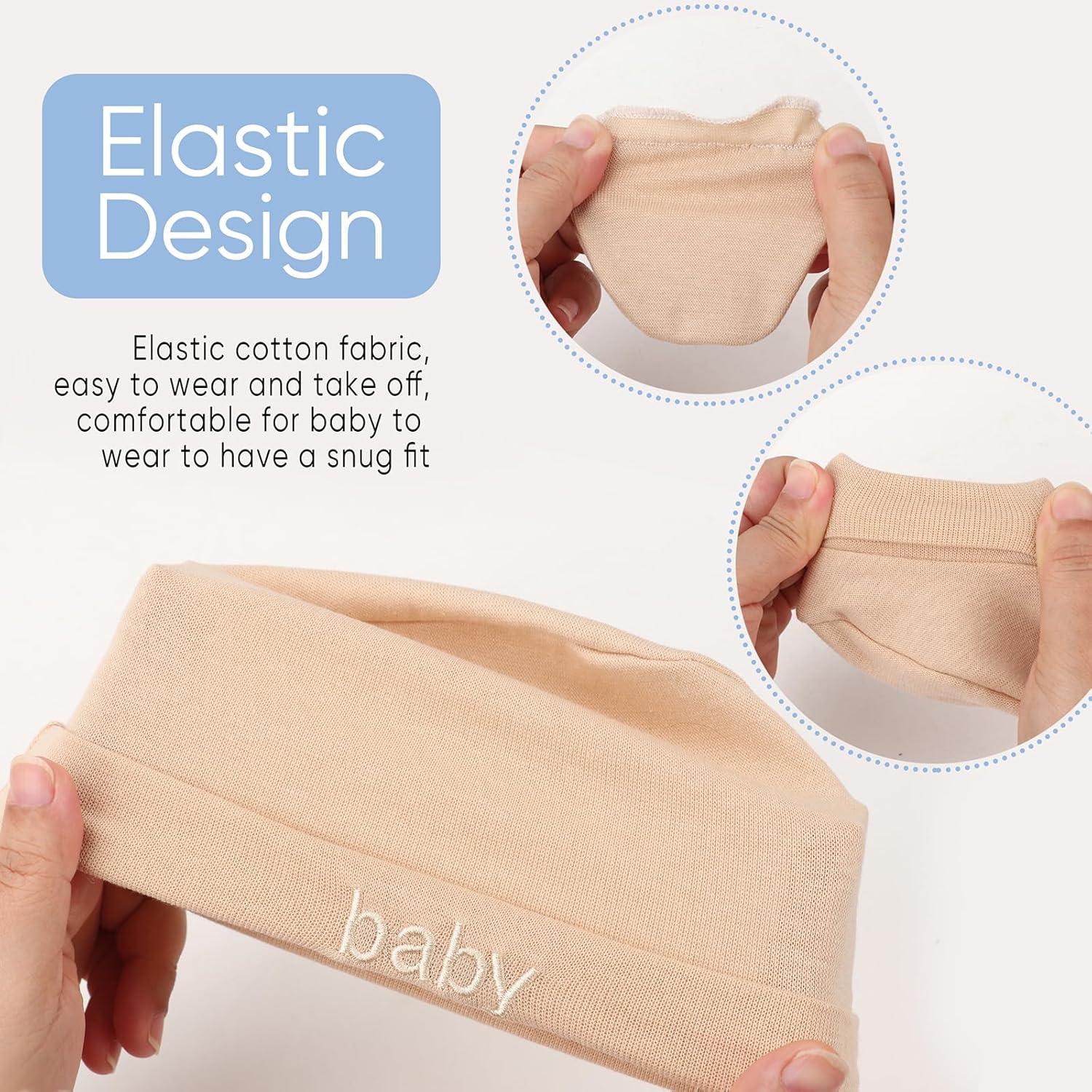 Conjunto Gorro Manoplas Calcetines Bebé BQUBO Algodón 0-6 Meses