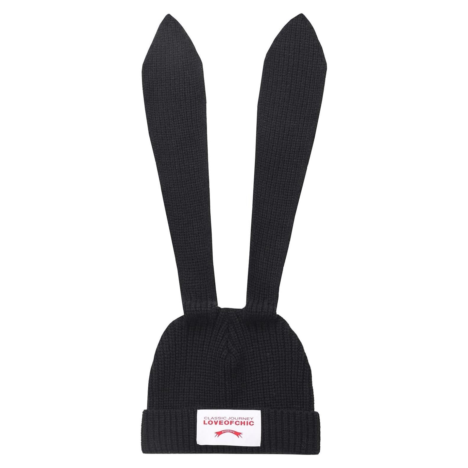 Gorro de Conejo YIKOEE para Mujeres - Tejido Suave y Acogedor