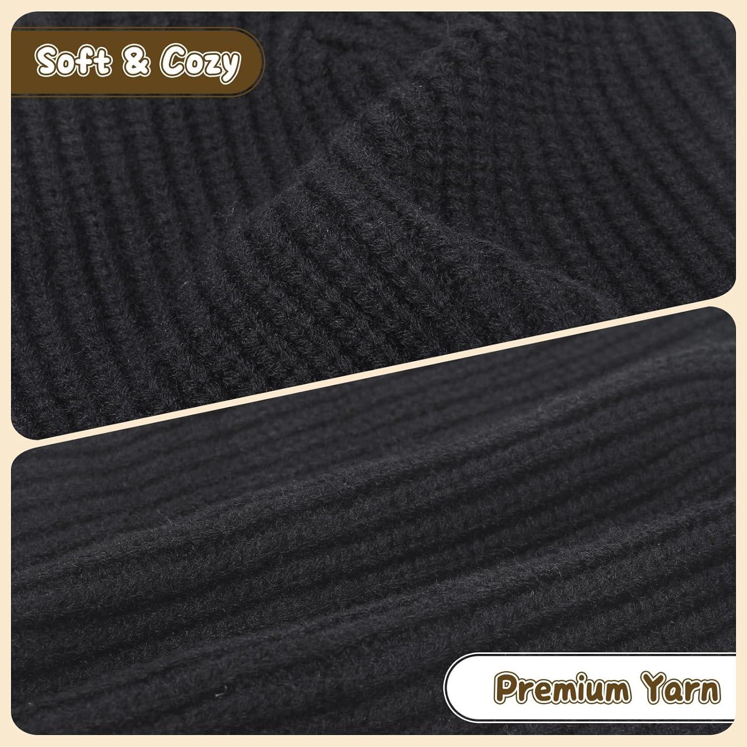 Gorro de Conejo YIKOEE para Mujeres - Tejido Suave y Acogedor