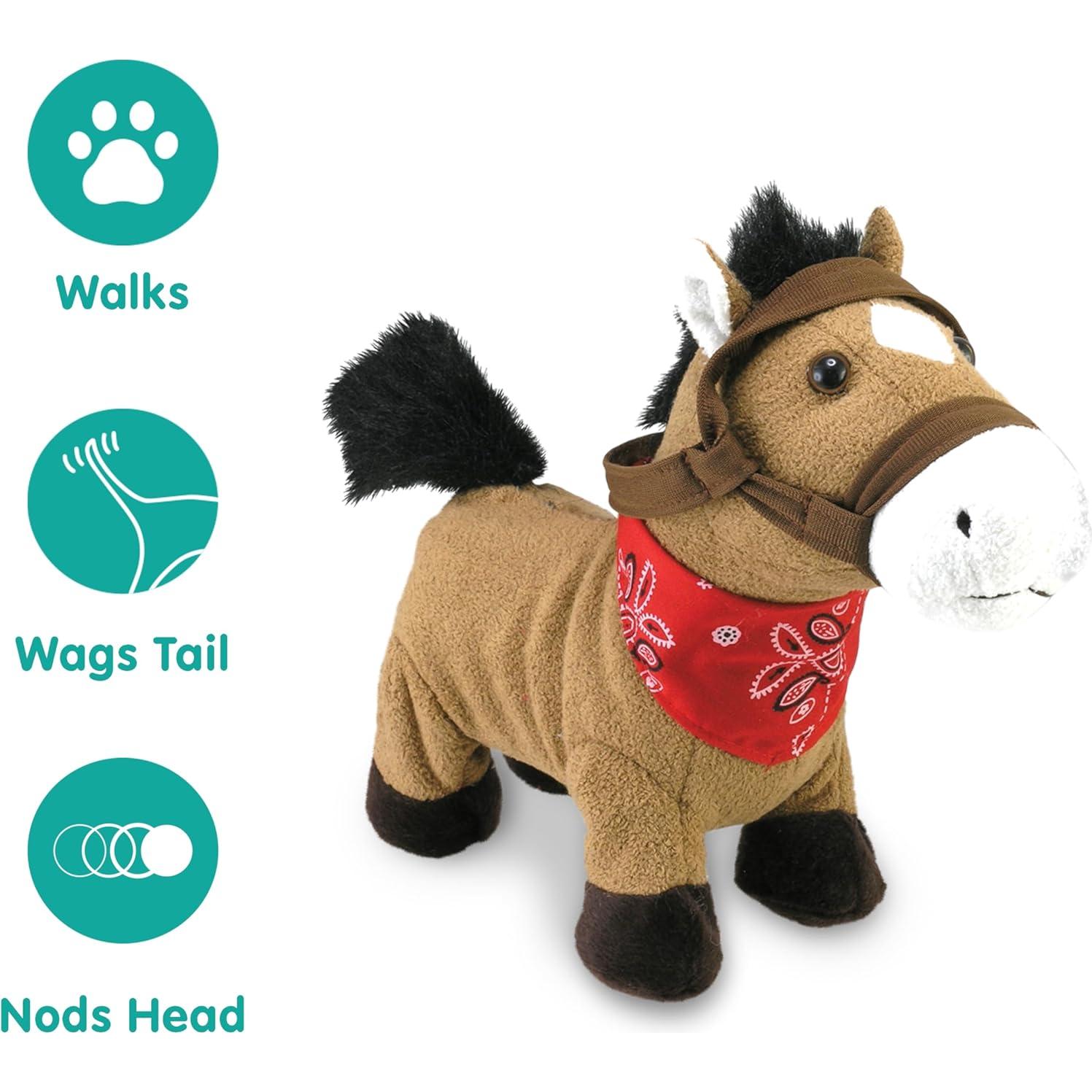 Cuddle Barn Gallop Caballo Musical 30 cm con Baterías Incluidas