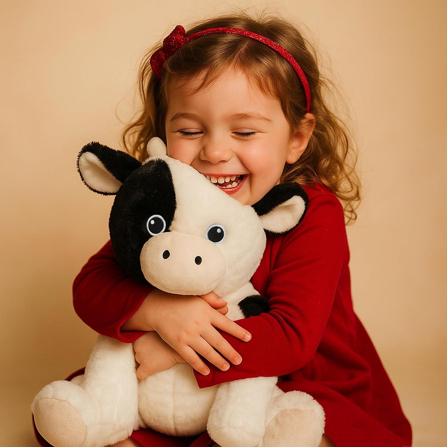 Juguete de Peluche Vaca WEIGEDU 39.9 cm Suave y Acogedor