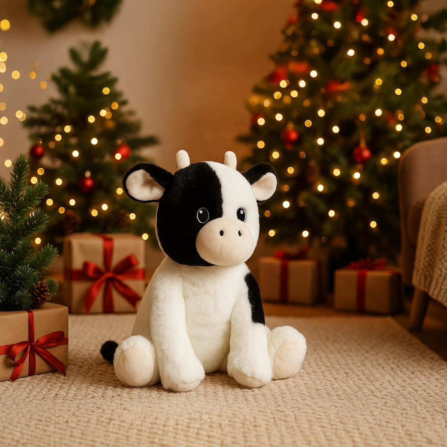 Juguete de Peluche Vaca WEIGEDU 39.9 cm Suave y Acogedor