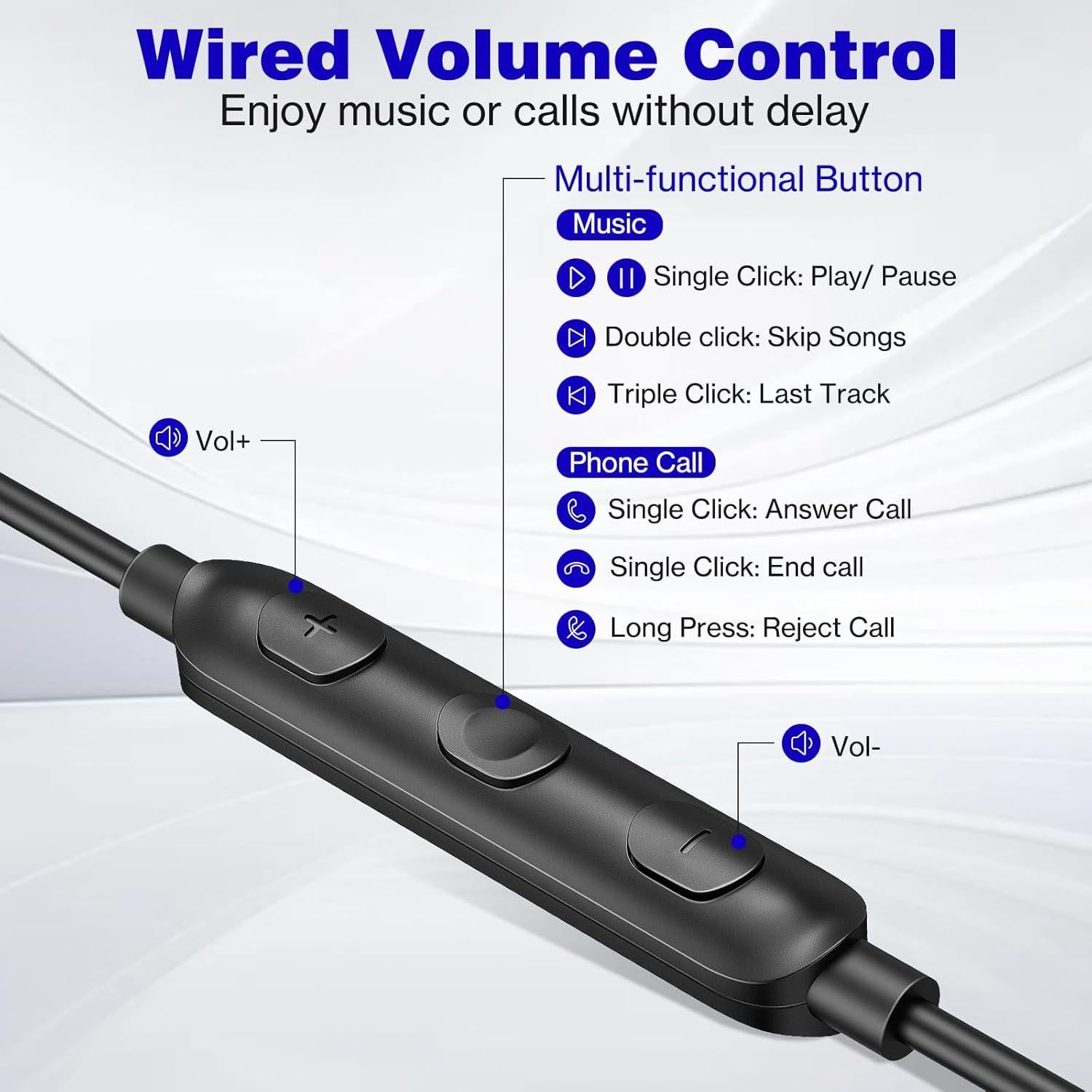 Auriculares USB C COOYA HiFi Estéreo In-Ear con Micrófono