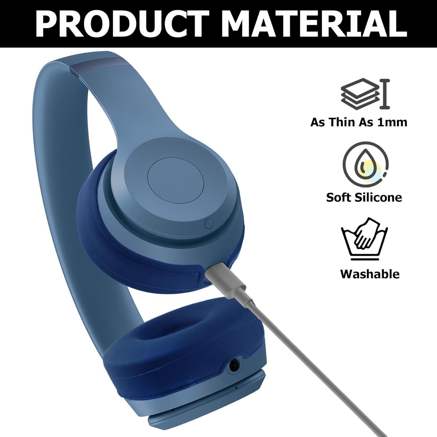 Cubiertas de silicona para auriculares Beats Solo 4 y 3 - Azul