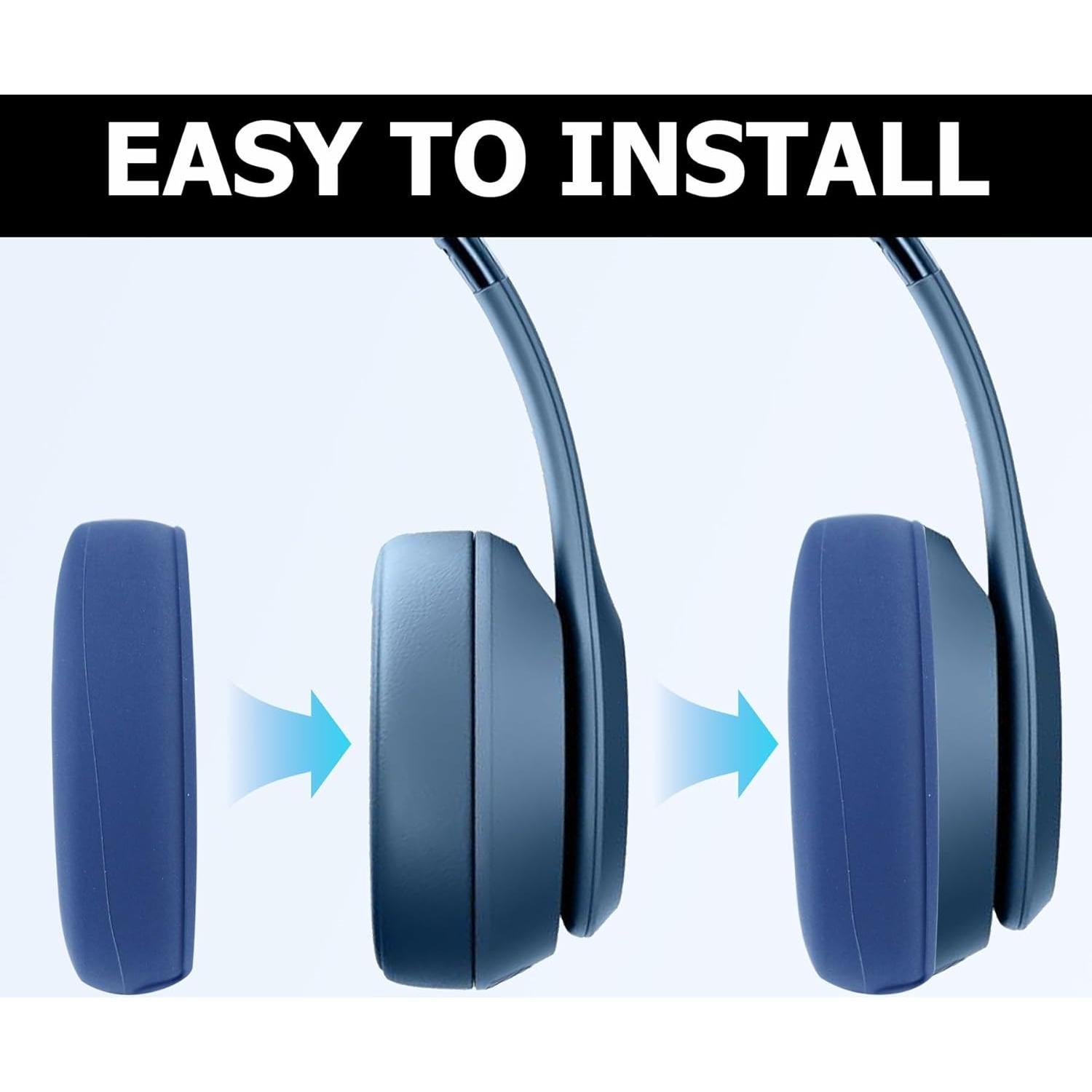 Cubiertas de silicona para auriculares Beats Solo 4 y 3 - Azul