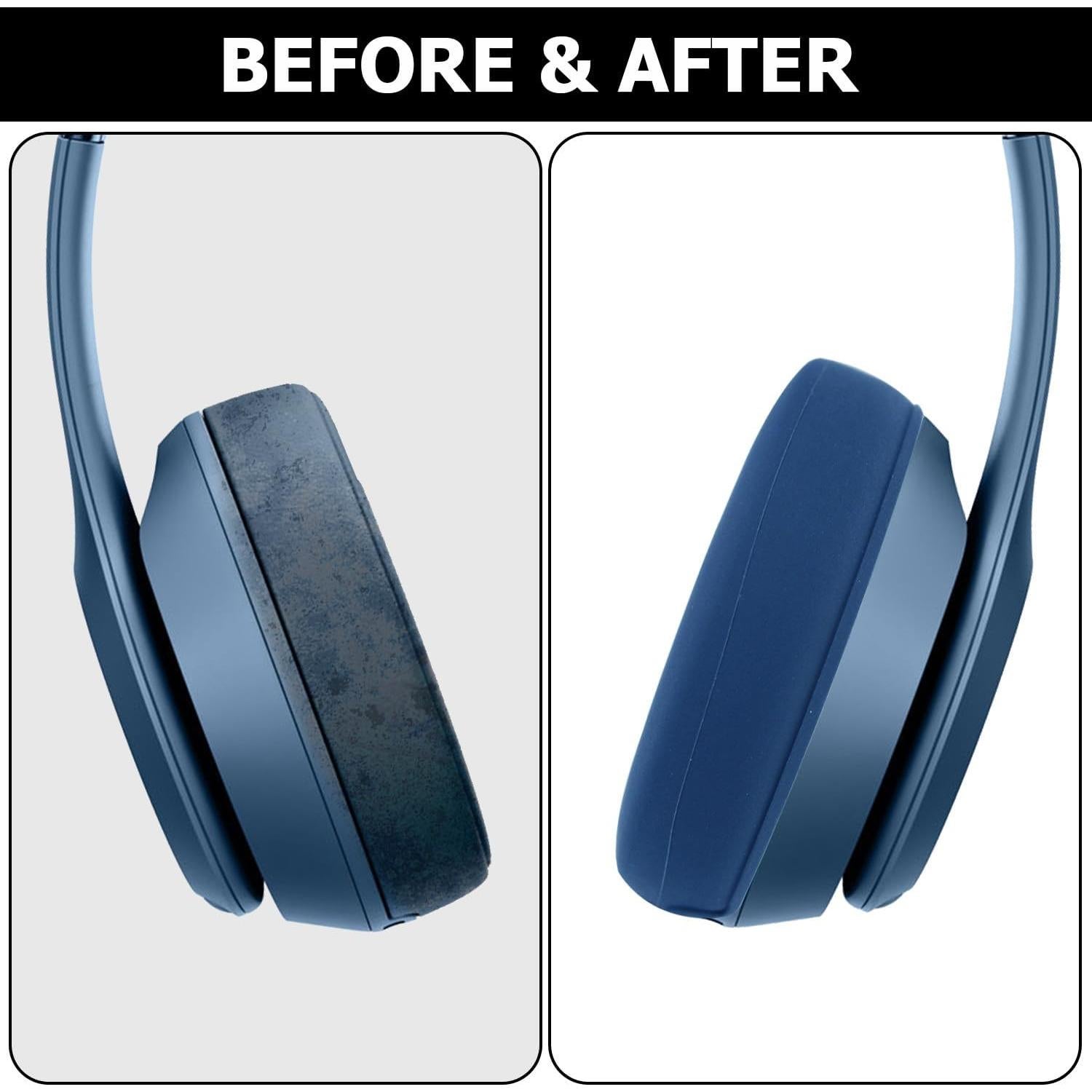 Cubiertas de silicona para auriculares Beats Solo 4 y 3 - Azul