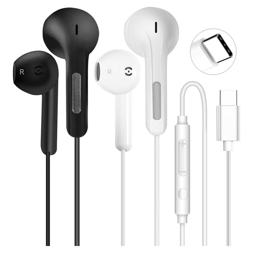 Auriculares USB C ANLTOXLUS con Micrófono y Cancelación de Ruido