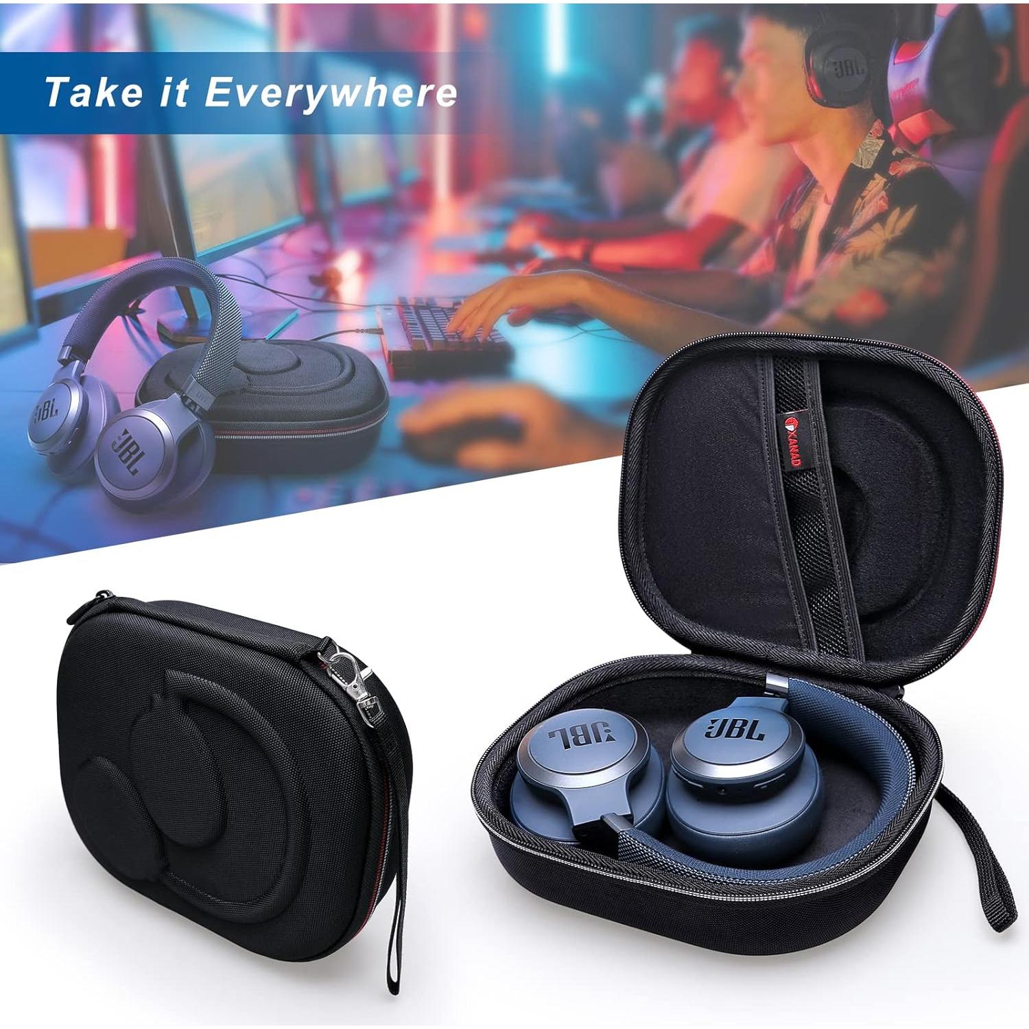 Funda Dura XANAD para Auriculares JBL Tune y Live - Negra