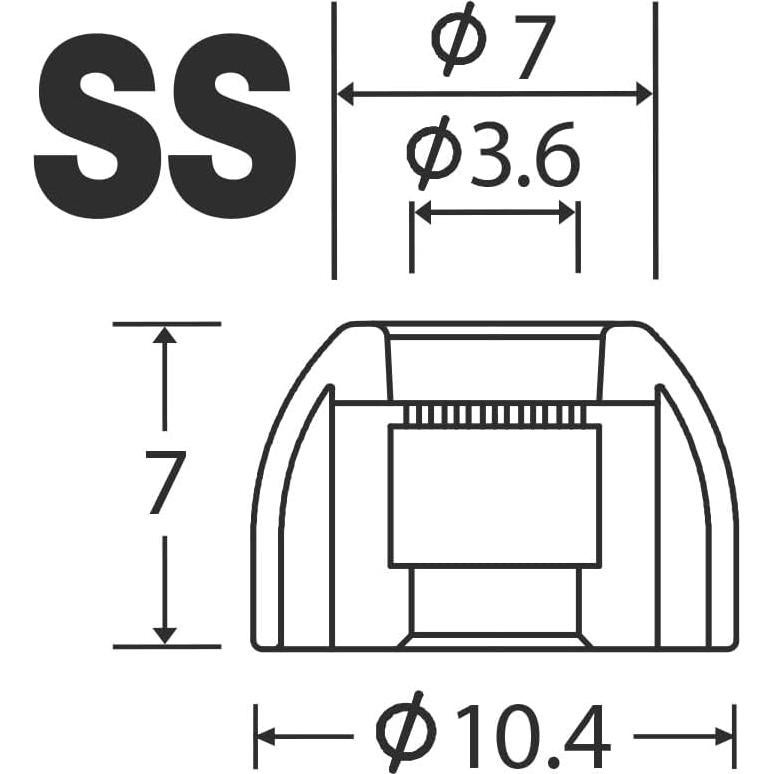 Puntas de Auriculares AZLA SednaEarfit XELASTEC 2 - Compatibles con Sony, Samsung, Beats