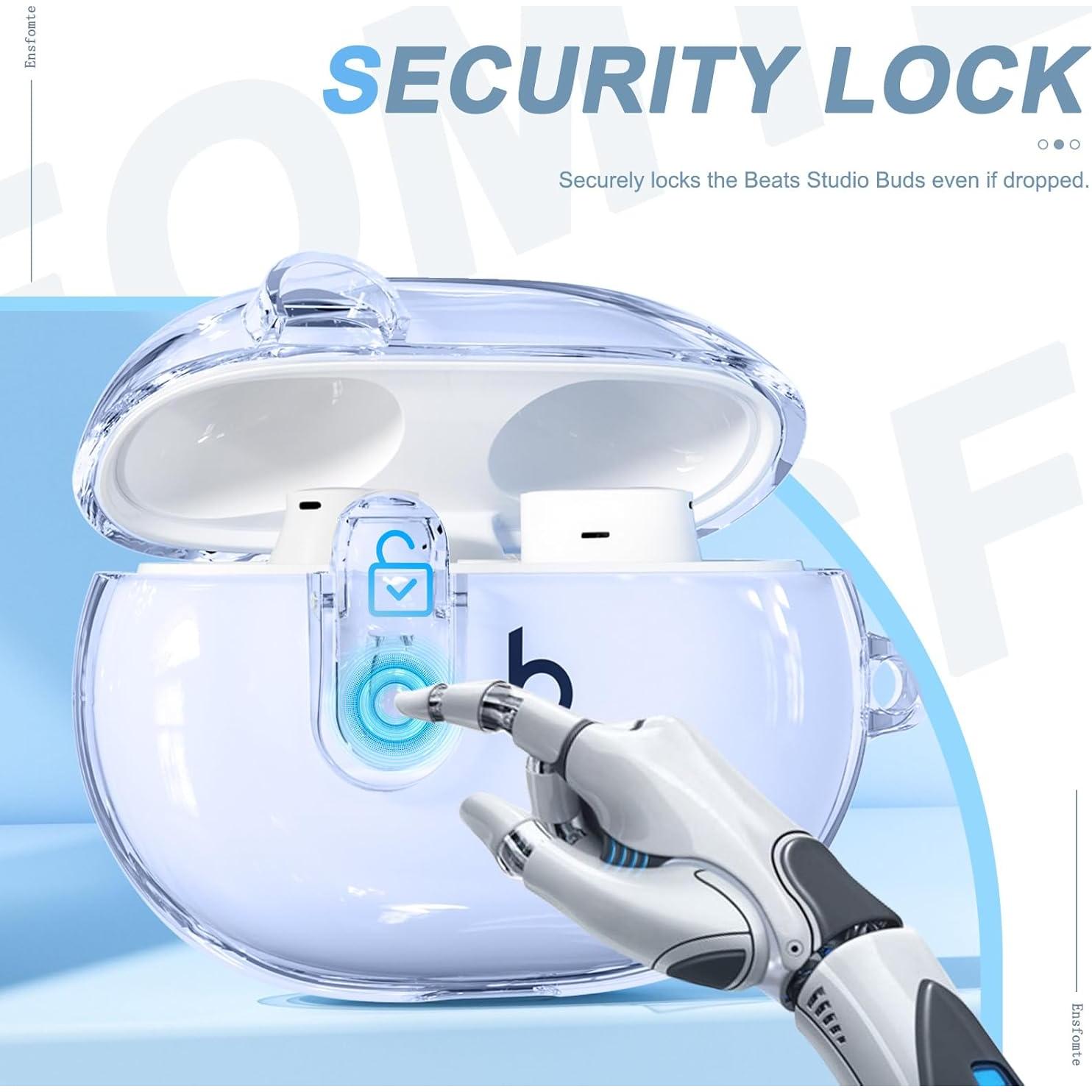 Funda Protectora Transparente para Beats Studio Buds Plus - Ensfomte