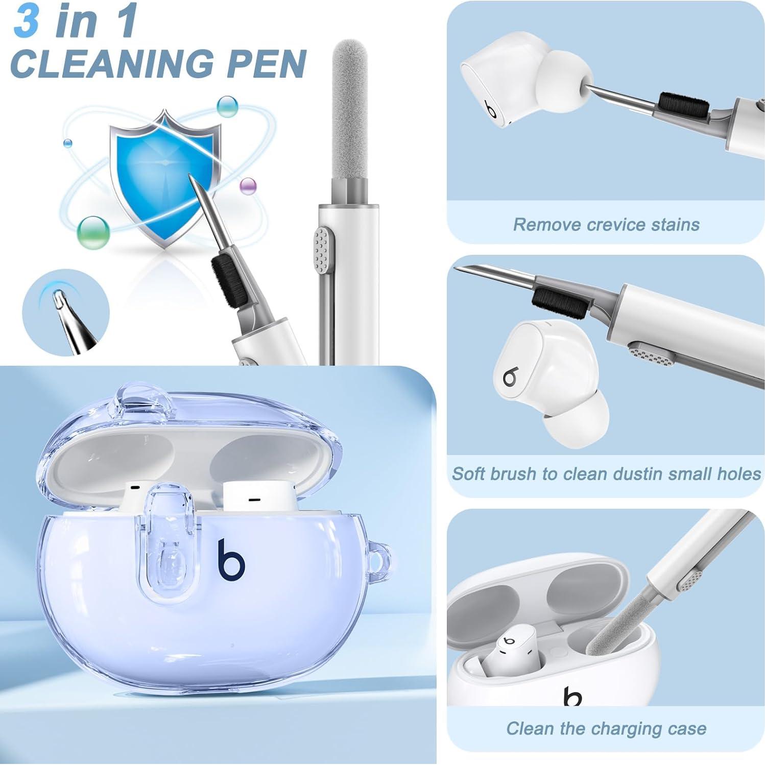 Funda Protectora Transparente para Beats Studio Buds Plus - Ensfomte