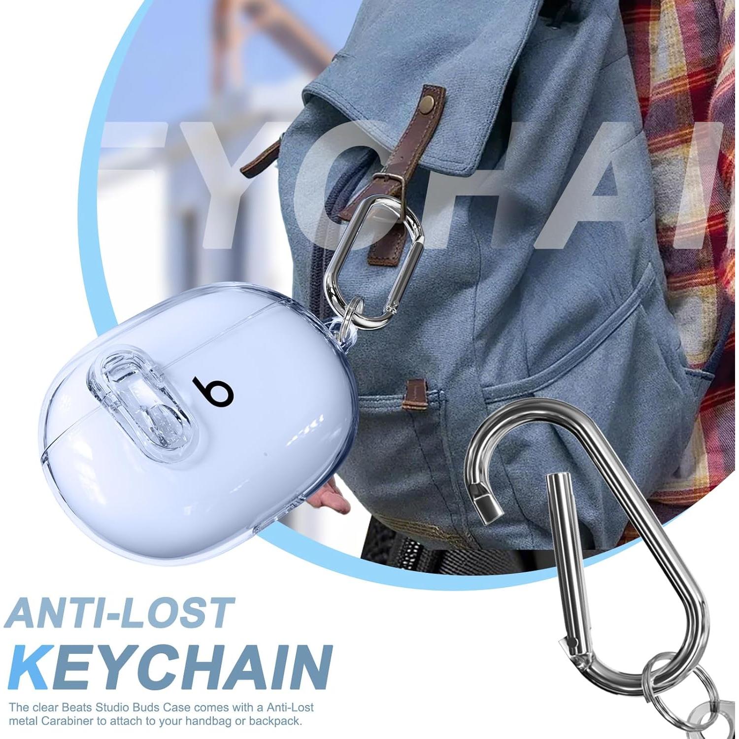 Funda Protectora Transparente para Beats Studio Buds Plus - Ensfomte