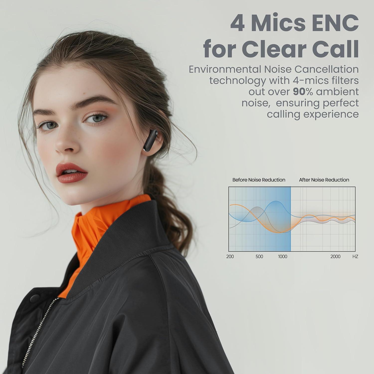 Auriculares Inalámbricos BADENBURG Airbeat 1 ANC Bluetooth 5.3