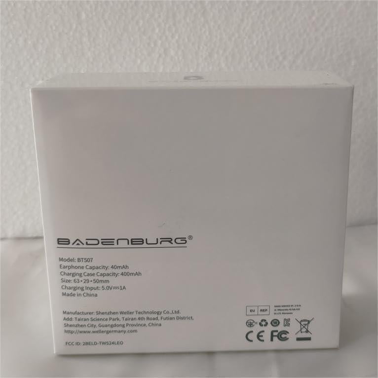 Auriculares Inalámbricos BADENBURG Airbeat 1 ANC Bluetooth 5.3