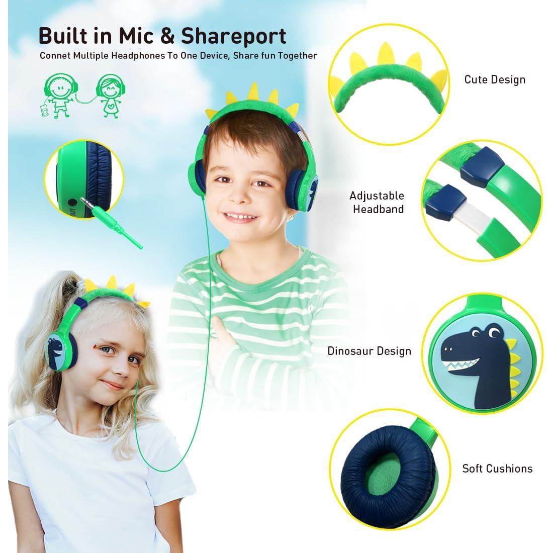 Auriculares Bluetooth Niños JBUNION Tigre 85dB Inalámbricos