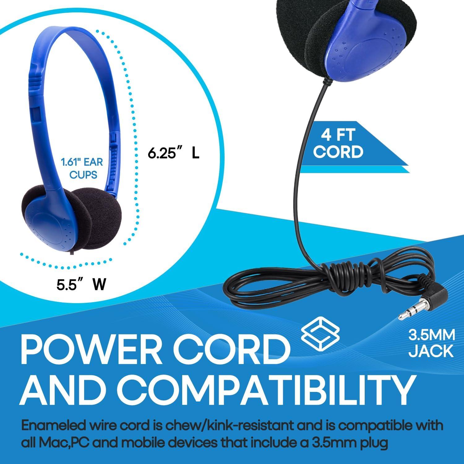 Auriculares Yoley FM857 a Granel 12 Paquetes Azul 3.5mm