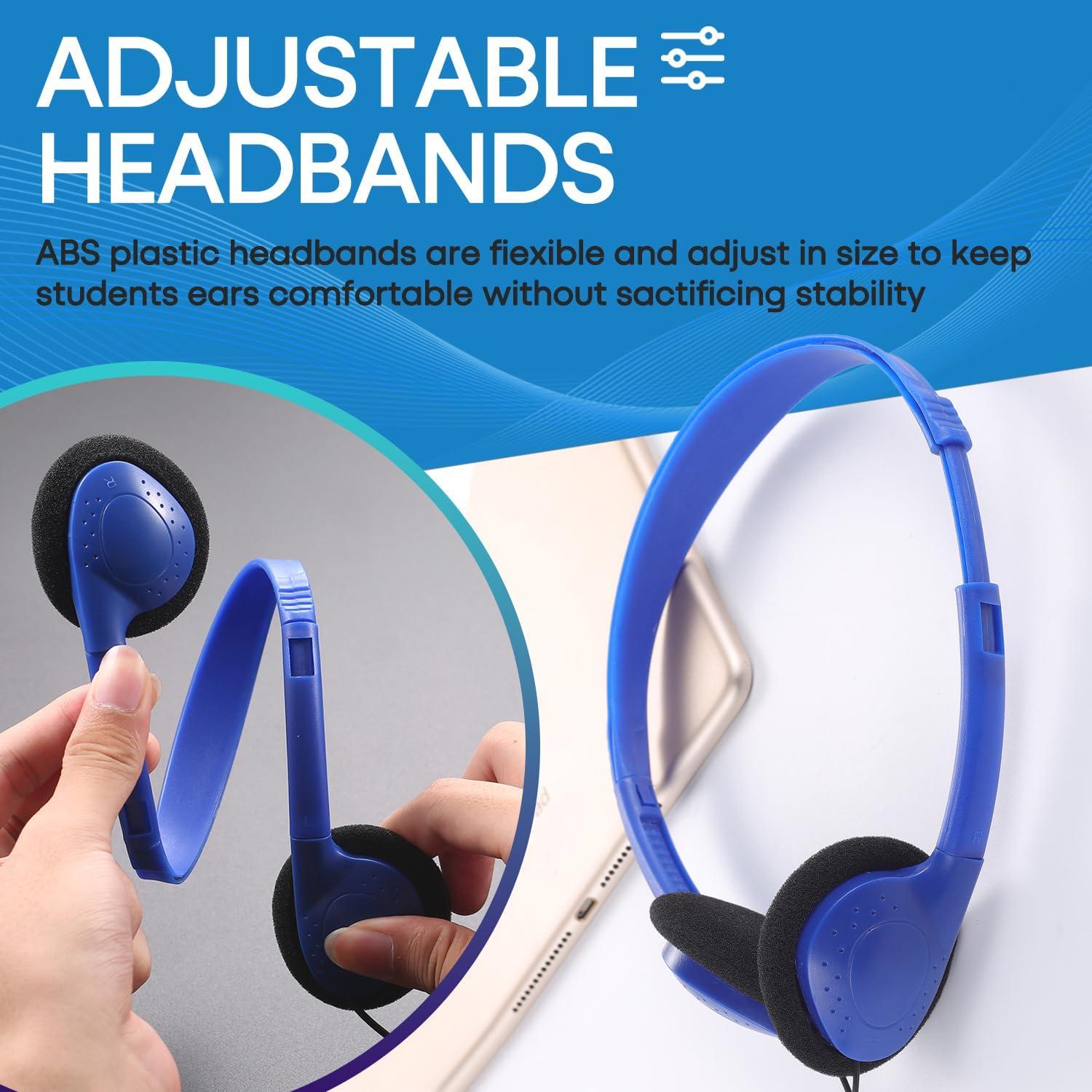 Auriculares Yoley FM857 a Granel 12 Paquetes Azul 3.5mm