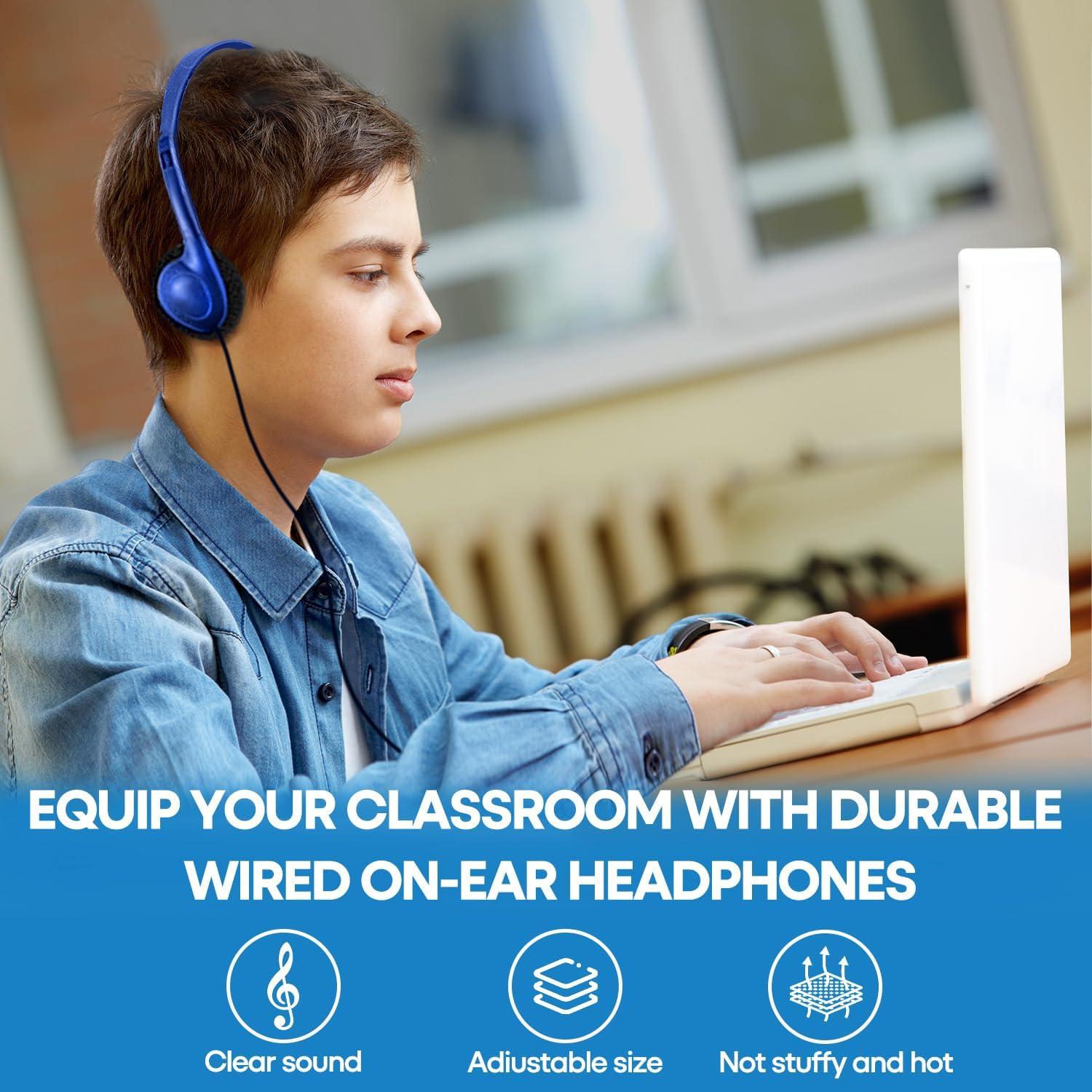 Auriculares Yoley FM857 a Granel 12 Paquetes Azul 3.5mm