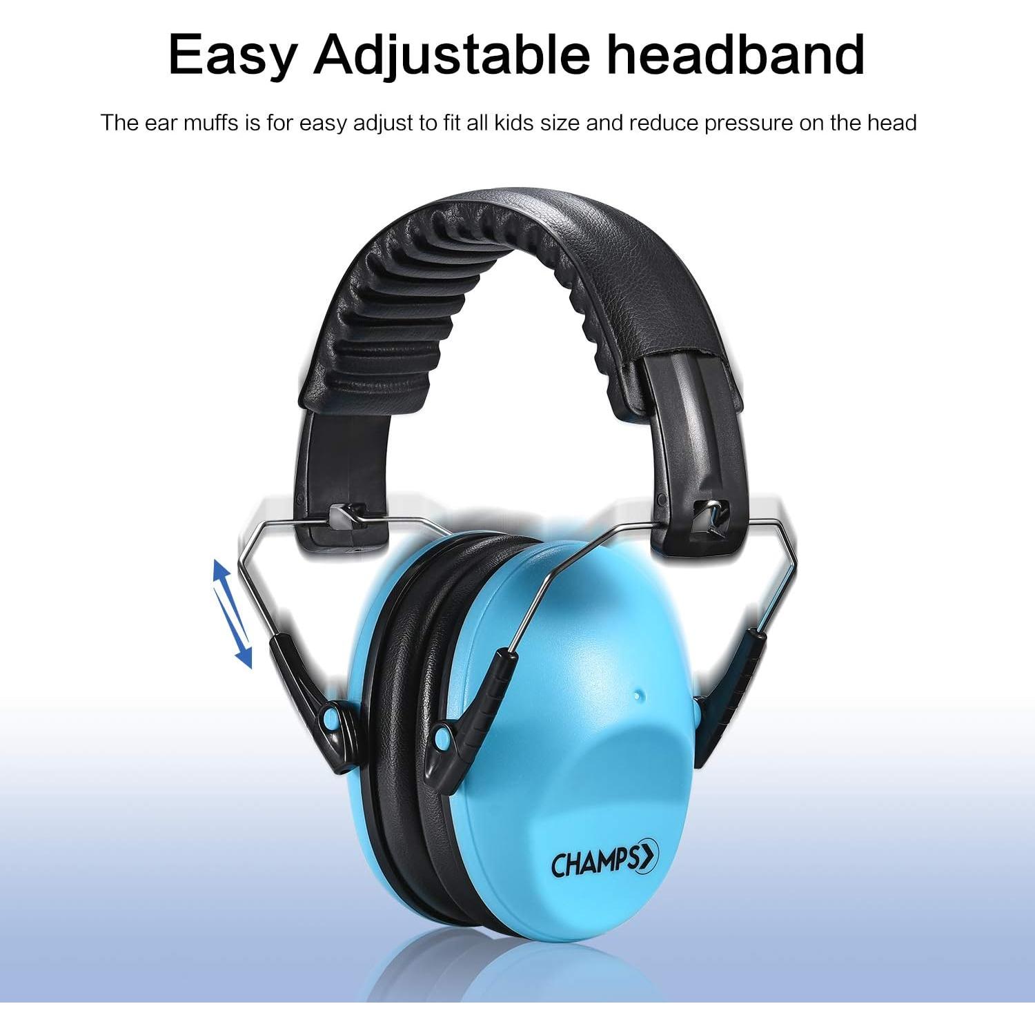 Orejeras de Protección Auditiva Champs Azul NRR 25dB Niños