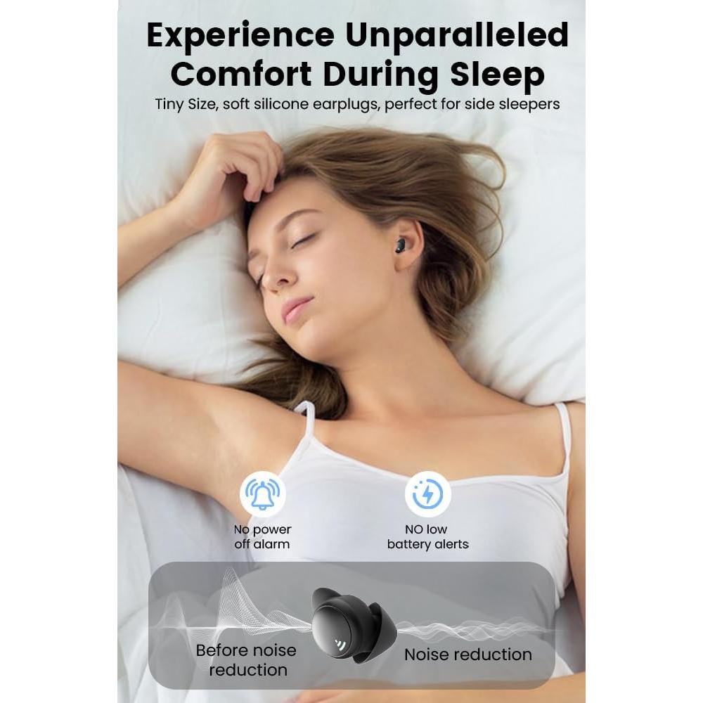 Auriculares Inalámbricos para Dormir CuiSuto My002UN Negro