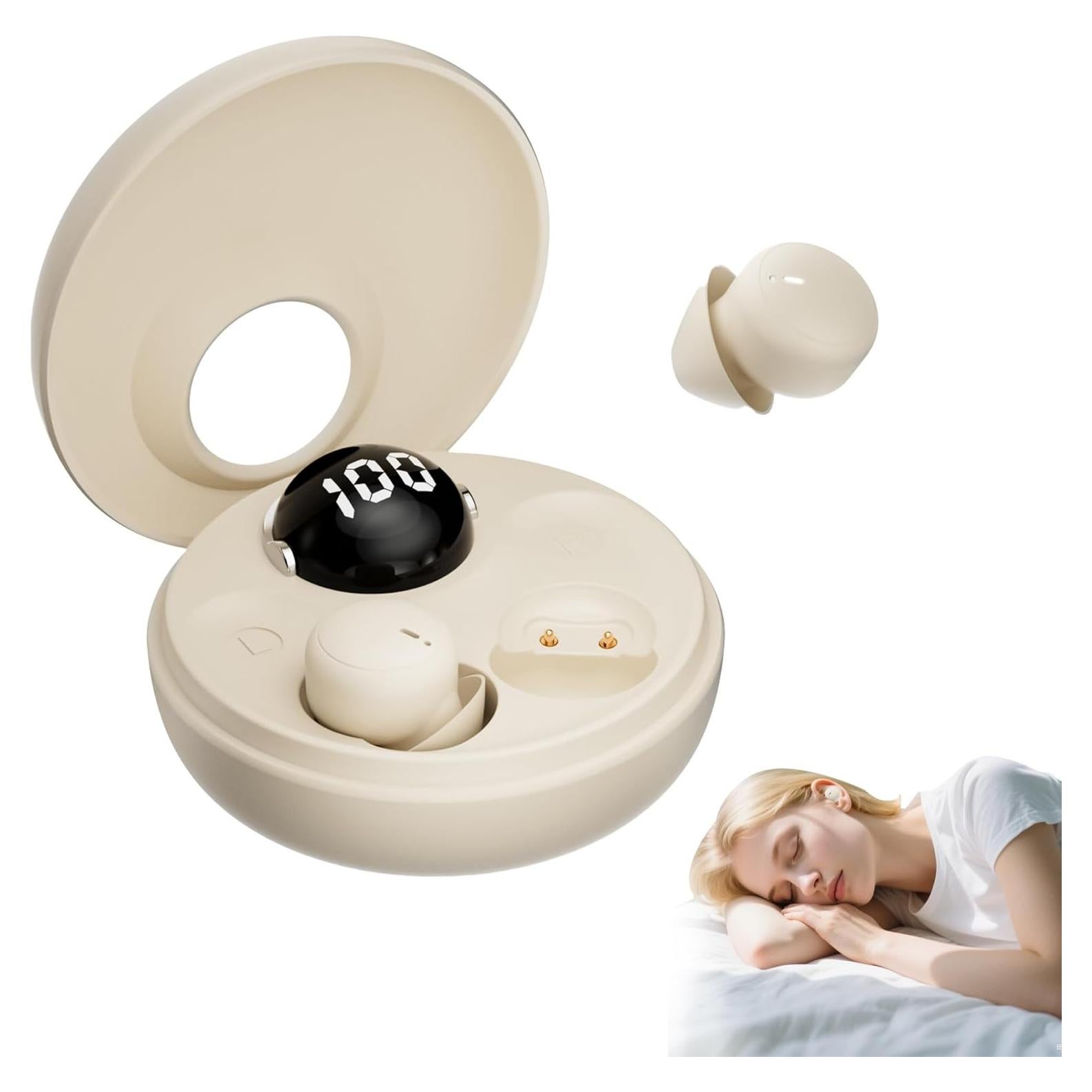 Auriculares para dormir Bluetooth 5.4 FEALUNE Beige - Aislamiento de ruido